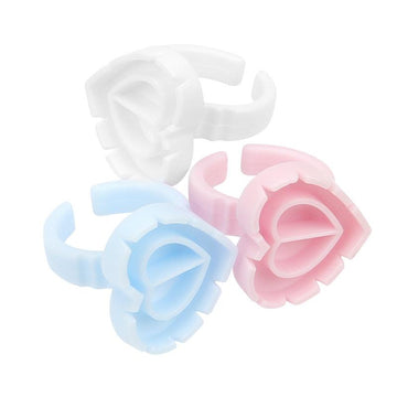 Double Heart-Shaped Blooming Glue Cup for Eyelash Extension (100pieces/pack)